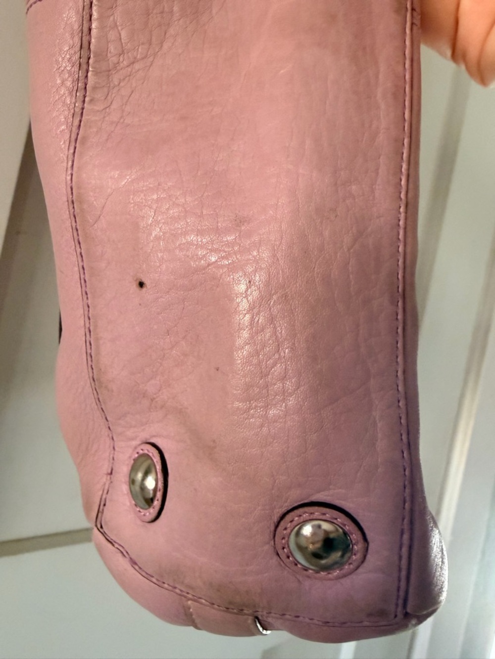 Lavender Coach leather purse - Picture 9 of 9